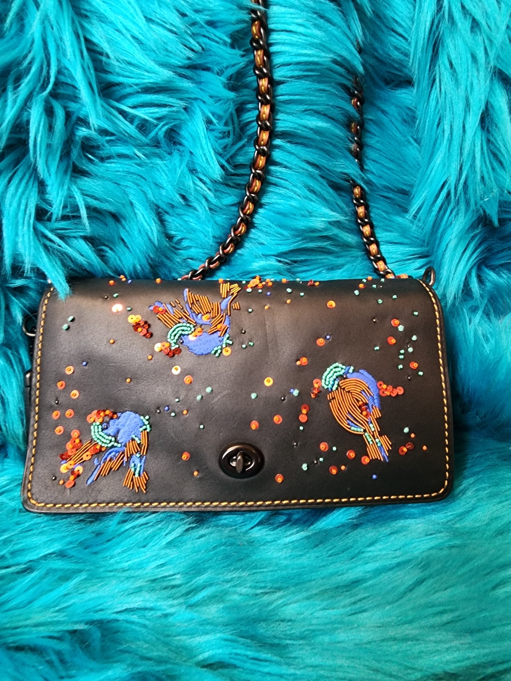 Coach 1941 Meadowlark Beaded Dinky 24 (Style 20215)